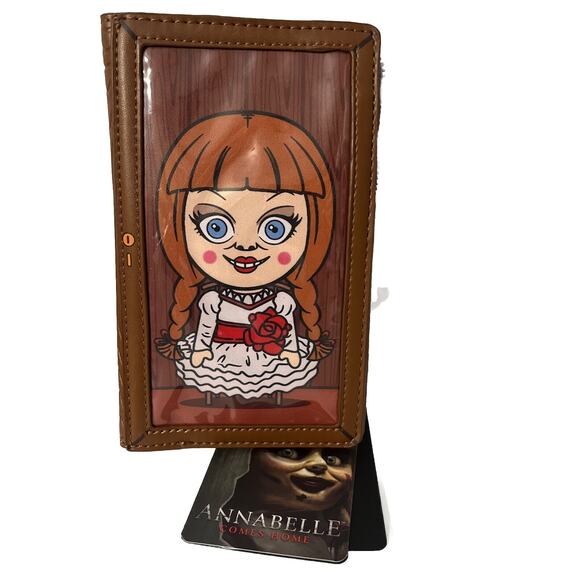Loungefly Annabelle The Conjuring Figural Cosplay Mini Backpack Bag & Wallet New main image 7